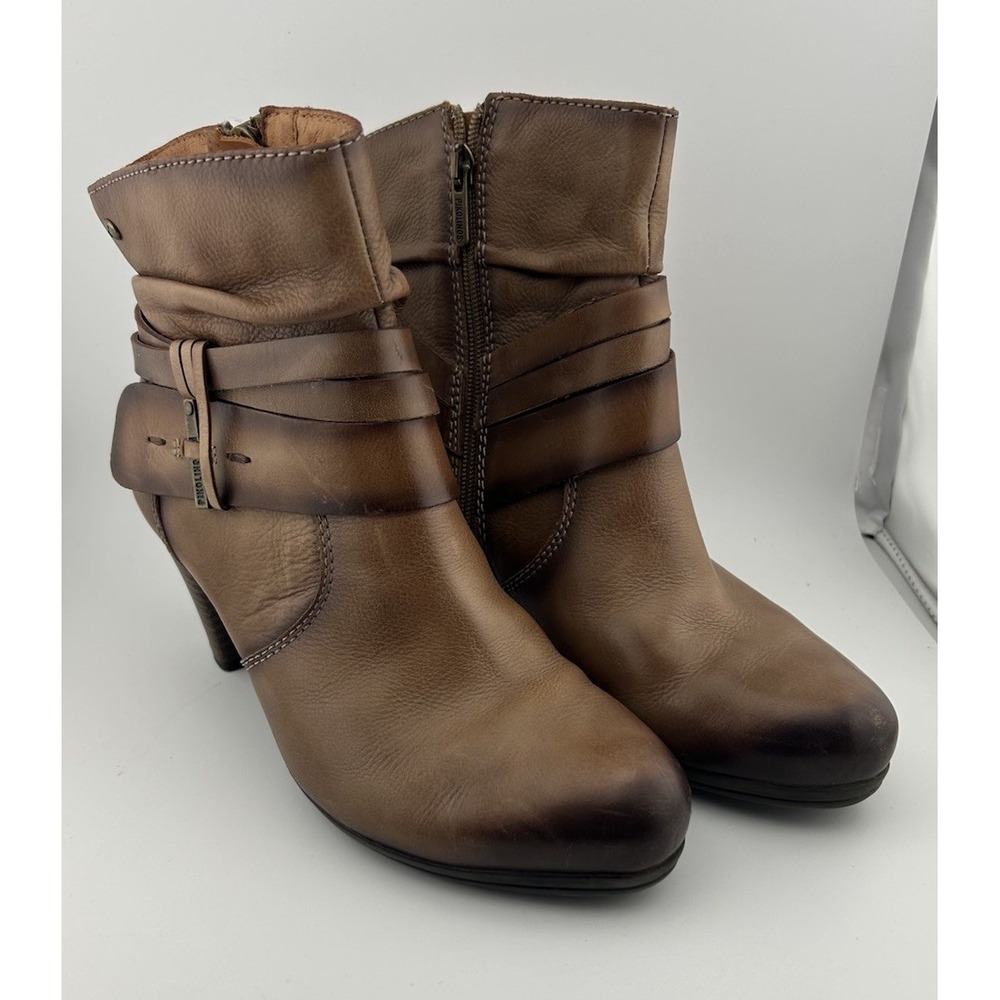 PIKOLINOS Shoes Verona 829-9834 Wood‎ Leather Ankle Boot Bootie's Size: 5/36